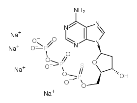2'-DEOXYADENOSINE-5'-O-(1-THIOTRIPHOSPHATE), RP-ISOMER SODIUM SALT Structure