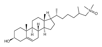 (25R,S)-26-(dimethylamino)cholest-5-en-3β-ol N-oxide Structure