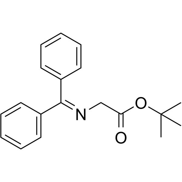 tert-Butyl 2-((diphenylmethylene)amino)acetate structure