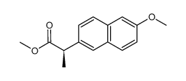 (R)-6-methoxy-α-methyl-2-naphthaleneacetic acid methyl ester结构式
