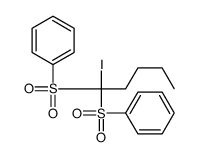 [1-(benzenesulfonyl)-1-iodopentyl]sulfonylbenzene结构式