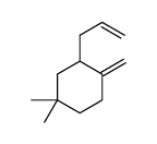 1,1-dimethyl-4-methylidene-3-prop-2-enylcyclohexane结构式