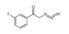 2-叠氮-1-(3-氟-苯基)乙酮结构式