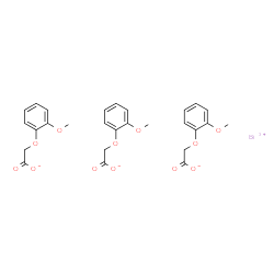 bismuth(3+) (2-methoxyphenoxy)acetate Structure