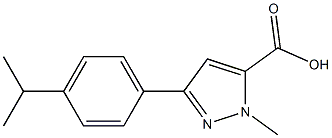 3-(4-isopropylphenyl)-1-methyl-1H-pyrazole-5-carboxylic acid Structure
