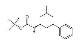 [(R)-3-methyl-1-phenethylbutyl]carbamic acid tert-butyl ester结构式