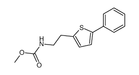 [2-(5-phenyl-[2]thienyl)-ethyl]-carbamic acid methyl ester结构式