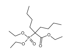 diethyl 1-butyl-1-(ethoxycarbonyl)pentylphosphonate Structure