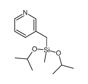 methylbis(1-methylethoxy)(3-pyridylmethyl)silane Structure