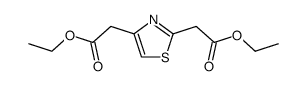 thiazole-2,4-diyl-di-acetic acid diethyl ester Structure