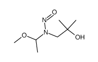 N-Nitroso-N-(2-hydroxy-2-methylpropyl)-1-methoxyethylamine Structure