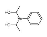 bis-(1-hydroxy-ethyl)-phenyl-arsine Structure