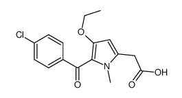 2-[5-(4-chlorobenzoyl)-4-ethoxy-1-methylpyrrol-2-yl]acetic acid Structure