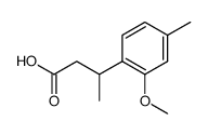 3-(2'-methoxy-4'-methylphenyl)butanoic acid Structure