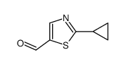 2-CYCLOPROPYLTHIAZOLE-5-CARBALDEHYDE Structure
