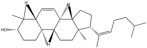 4,4-Dimethyl-5α-cholesta-6,20(22)-dien-3β-ol结构式