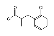 3-(2-chlorophenyl)-2-methylpropanoyl chloride Structure
