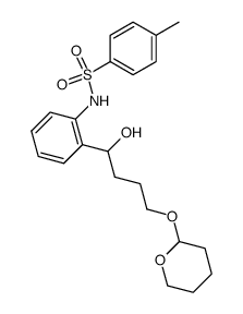 N-{2-[1-hydroxy-4-(tetrahydropyran-2-yloxy)butyl]phenyl}-p-toluenesulfonamide Structure