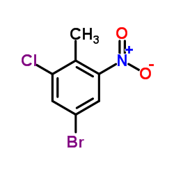 5-Bromo-1-chloro-2-methyl-3-nitrobenzene Structure