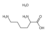 DL-赖氨酸一水化合物结构式