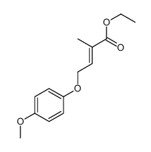 ethyl 4-(4-methoxyphenoxy)-2-methylbut-2-enoate结构式