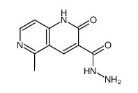 1,2-dihydro-5-methyl-2-oxo-1,6-naphthyridine-3-carboxylic acid hydrazide结构式