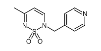 5-methyl-2-(pyridin-4-ylmethyl)-1,2,6-thiadiazine 1,1-dioxide结构式