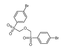 1-bromo-4-[(4-bromophenyl)sulfonylmethoxymethylsulfonyl]benzene Structure
