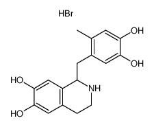 (+/-)-6'-methyltetrahydropapaveroline hydrobromide Structure