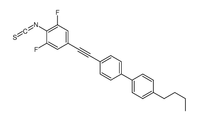 5-[2-[4-(4-butylphenyl)phenyl]ethynyl]-1,3-difluoro-2-isothiocyanatobenzene Structure
