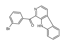(3-bromophenyl)-(9H-pyrido[3,4-b]indol-1-yl)methanone结构式