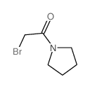 1-(溴乙酰基)吡咯烷结构式