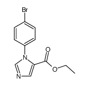 1-(4-溴苯基)-1H-咪唑-5-羧酸乙酯结构式