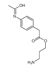 3-aminopropyl 2-(4-acetamidophenyl)acetate Structure