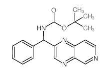 tert-butyl (phenyl(pyrido[3,4-b]pyrazin-2-yl)methyl)carbamate结构式