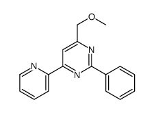 4-(methoxymethyl)-2-phenyl-6-pyridin-2-ylpyrimidine Structure