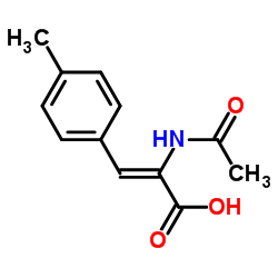 (2Z)-2-Acetamido-3-(4-methylphenyl)acrylic acid structure