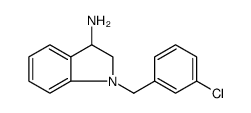 1H-Indol-3-amine, 1-[(3-chlorophenyl)methyl]-2,3-dihydro结构式