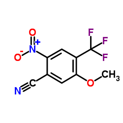 5-Methoxy-2-nitro-4-(trifluoromethyl)benzonitrile Structure