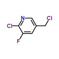 2-Chloro-5-(chloromethyl)-3-fluoropyridine结构式