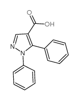 1,5-二苯基-1H-吡唑-4-羧酸结构式