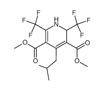 dimethyl 2,6-bis(trifluoromethyl)-1,2-dihydro-4-isobutyl-3,5-pyridinedicarboxylate结构式