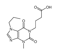 4-(3-methyl-2,6-dioxo-7-propylpurin-1-yl)butanoic acid结构式