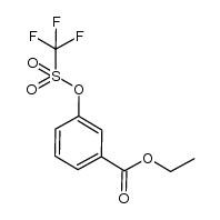 ethyl 3-(trifluoromethylsulfonyloxy)benzoate结构式