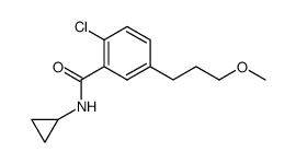 2-chloro-N-cyclopropyl-5-(3-methoxy-propyl)-benzamide Structure