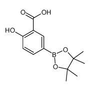 2-hydroxy-5-(4,4,5,5-tetramethyl-1,3,2-dioxaborolan-2-yl)benzoic acid Structure
