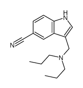 3-[(dipropylamino)methyl]-1H-indole-5-carbonitrile结构式