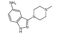3-(4-甲基哌嗪-1-基)-1H-吲唑-5-胺结构式