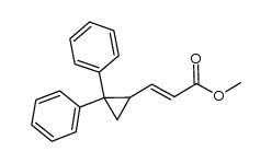 methyl (E)-3-(2,2-diphenylcyclopropyl)prop-2-enoate结构式