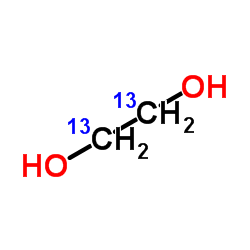 Ethylene glycol-13C2 Structure